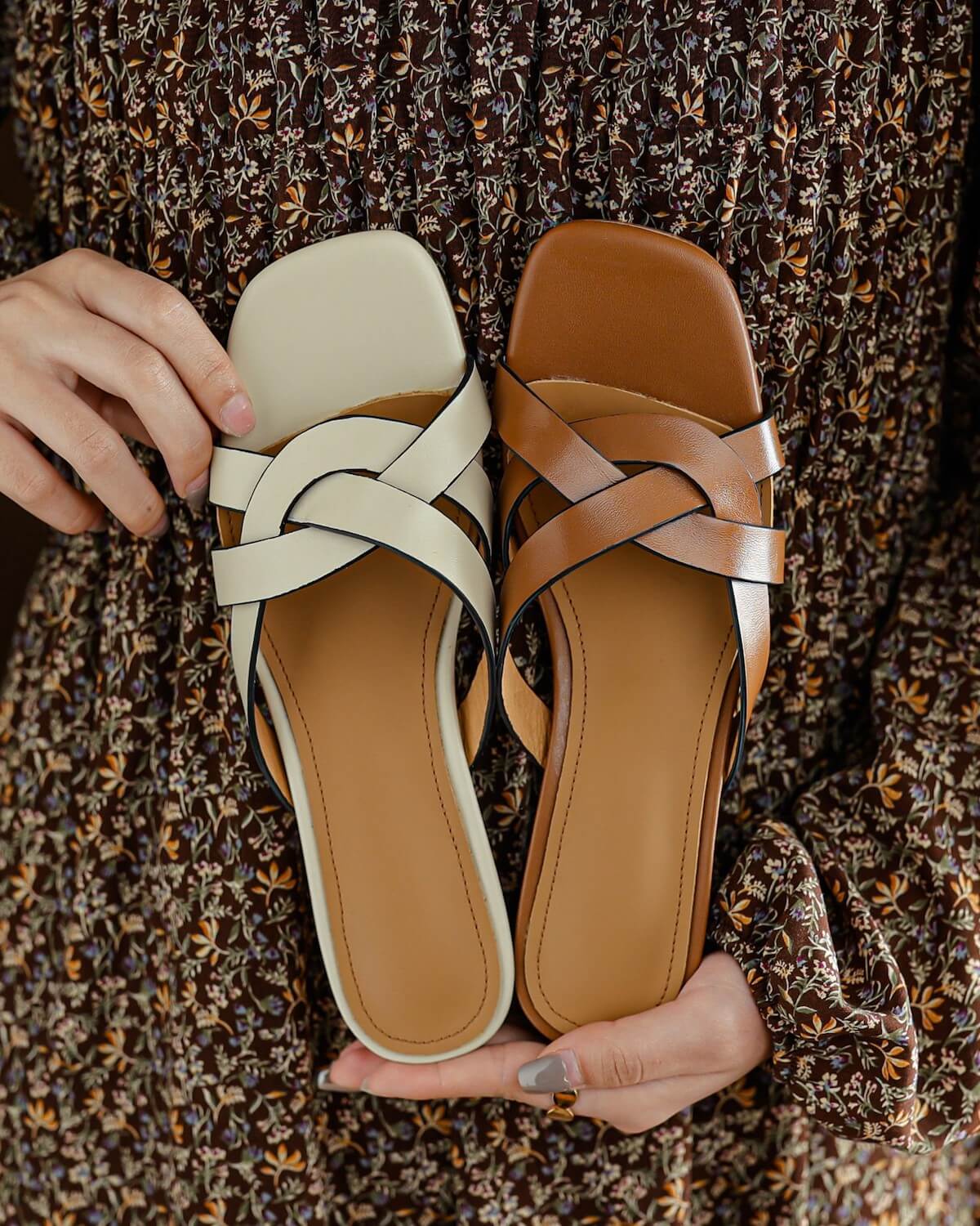 Dova-cross-strap-leather-slides