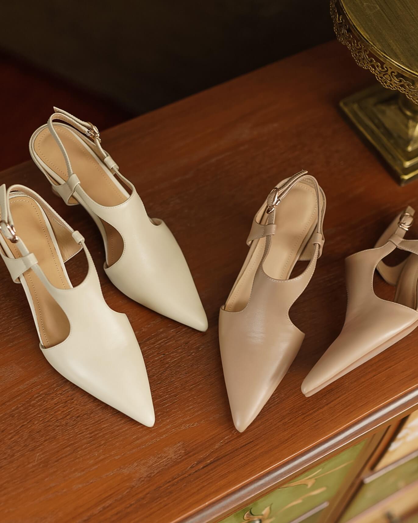 Ella - T Strap Slingbacks