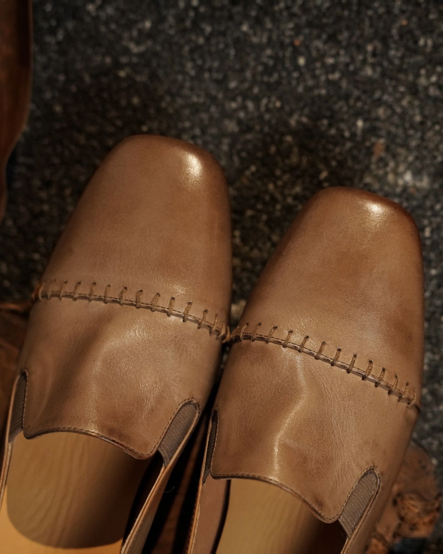 Fori - Mocassins en cuir avec coutures