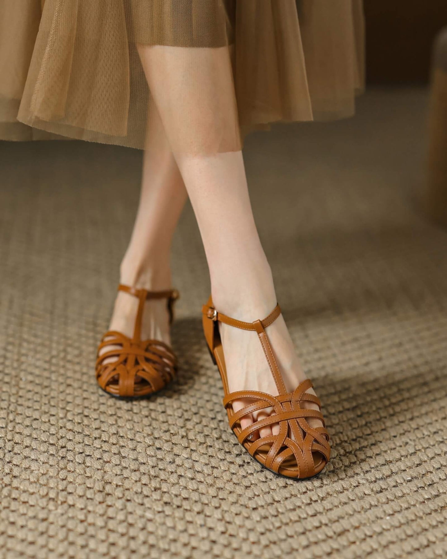 Juno - Caged Sandals