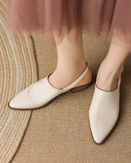 Katy-white-leather-slingback-loafers-model