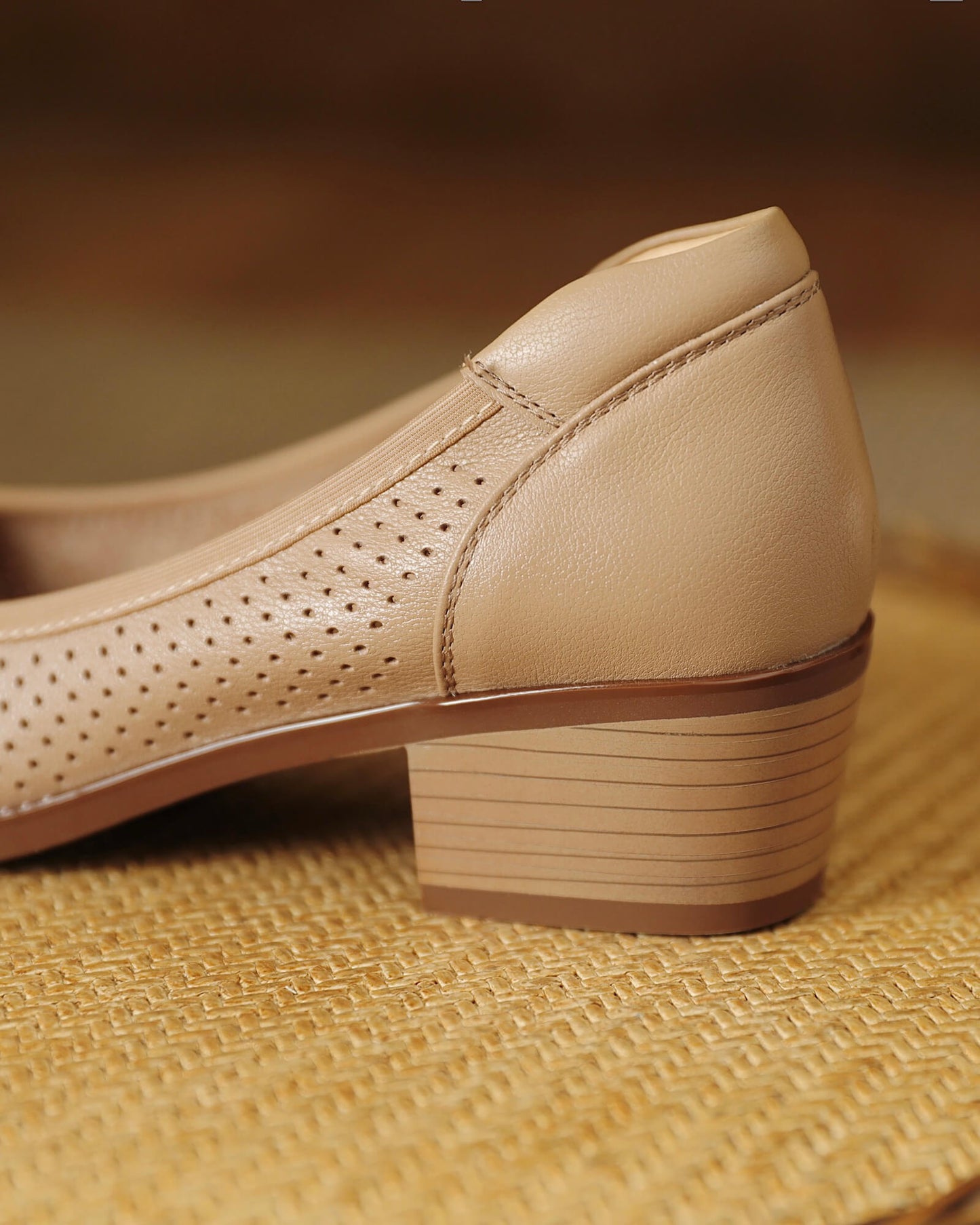 Kina - Perforated Leather Pumps