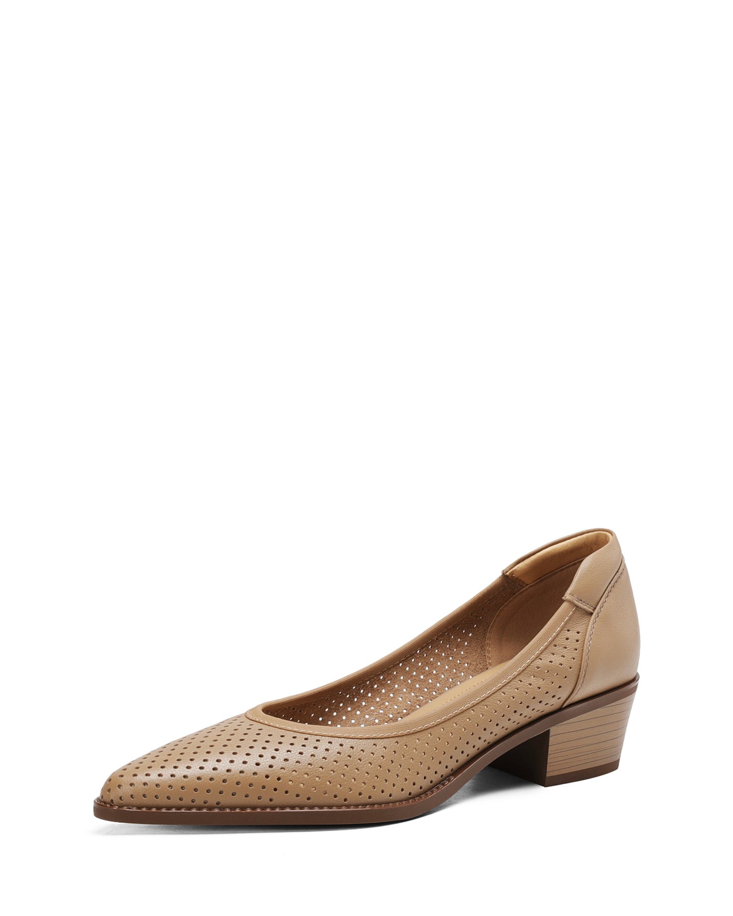 Kina - Perforated Leather Pumps