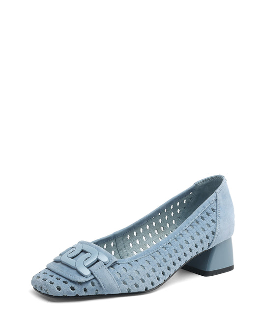 Lizar - Zapatos de tacón perforados en ante