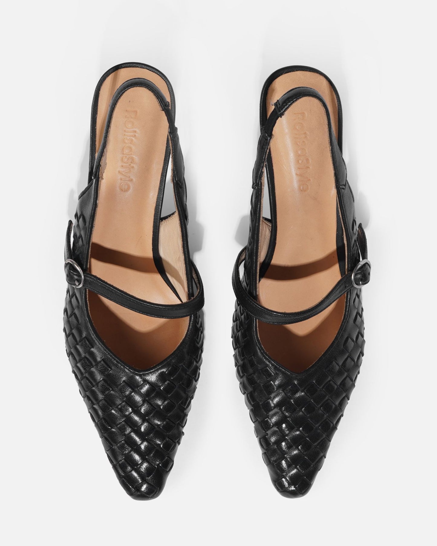 Misora - Zapato Mary Jane tejido de piel de cordero