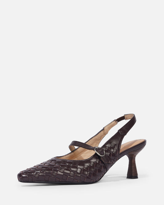 Misora - Zapato Mary Jane tejido de piel de cordero