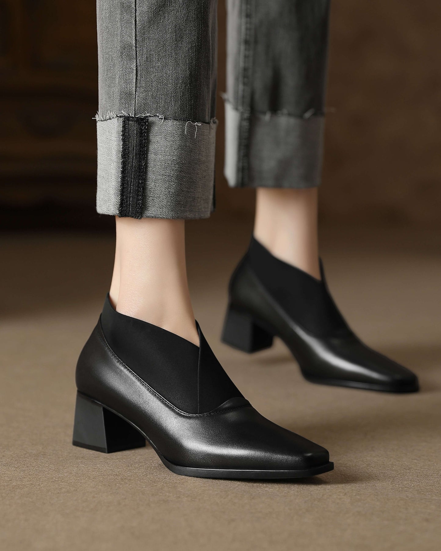 Riana - Bottines en cuir