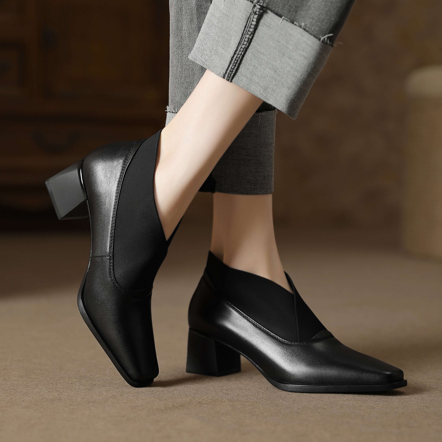 Riana - Bottines en cuir