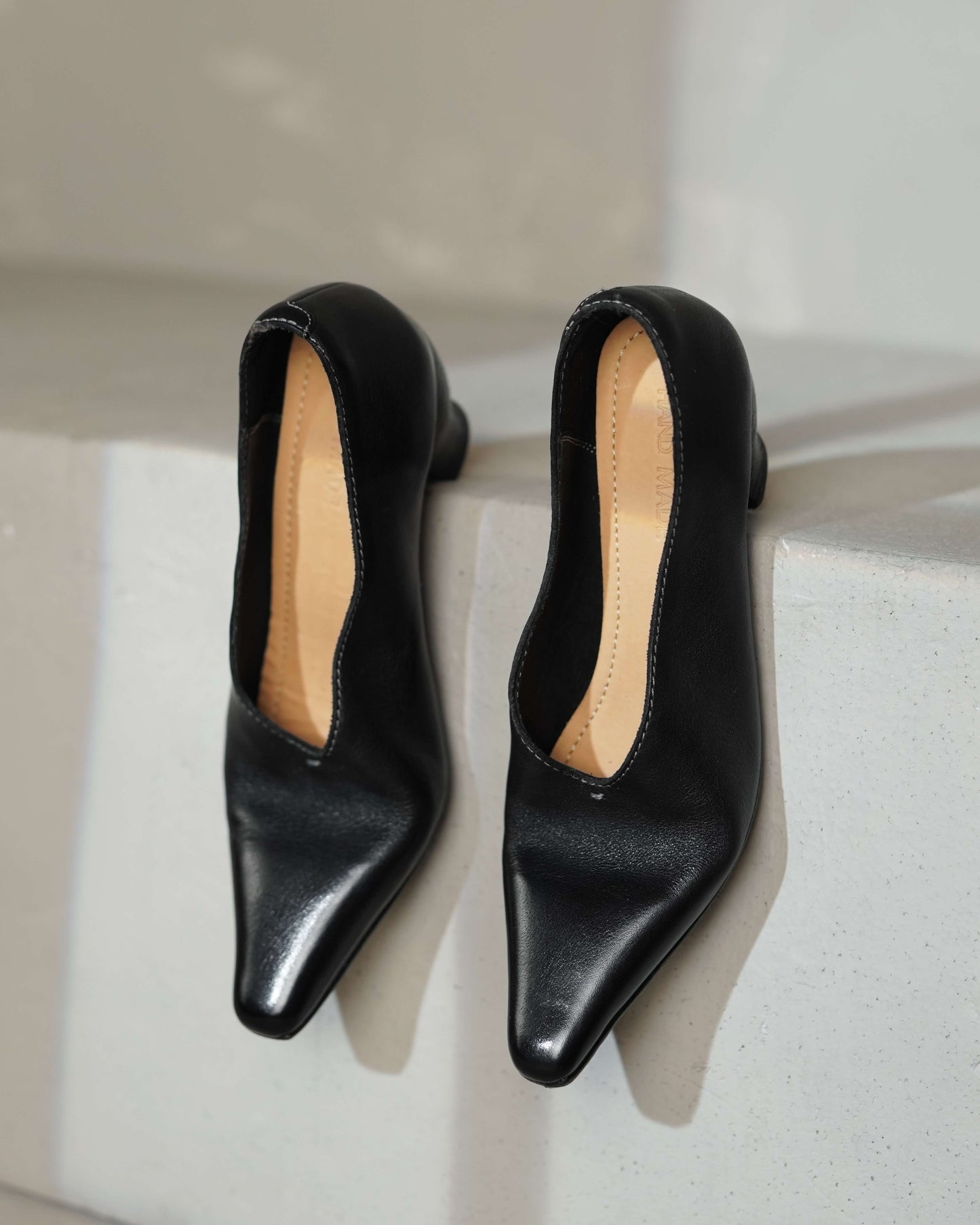 Saton - Zapatos de salón de piel de caballo (suela de cuero)