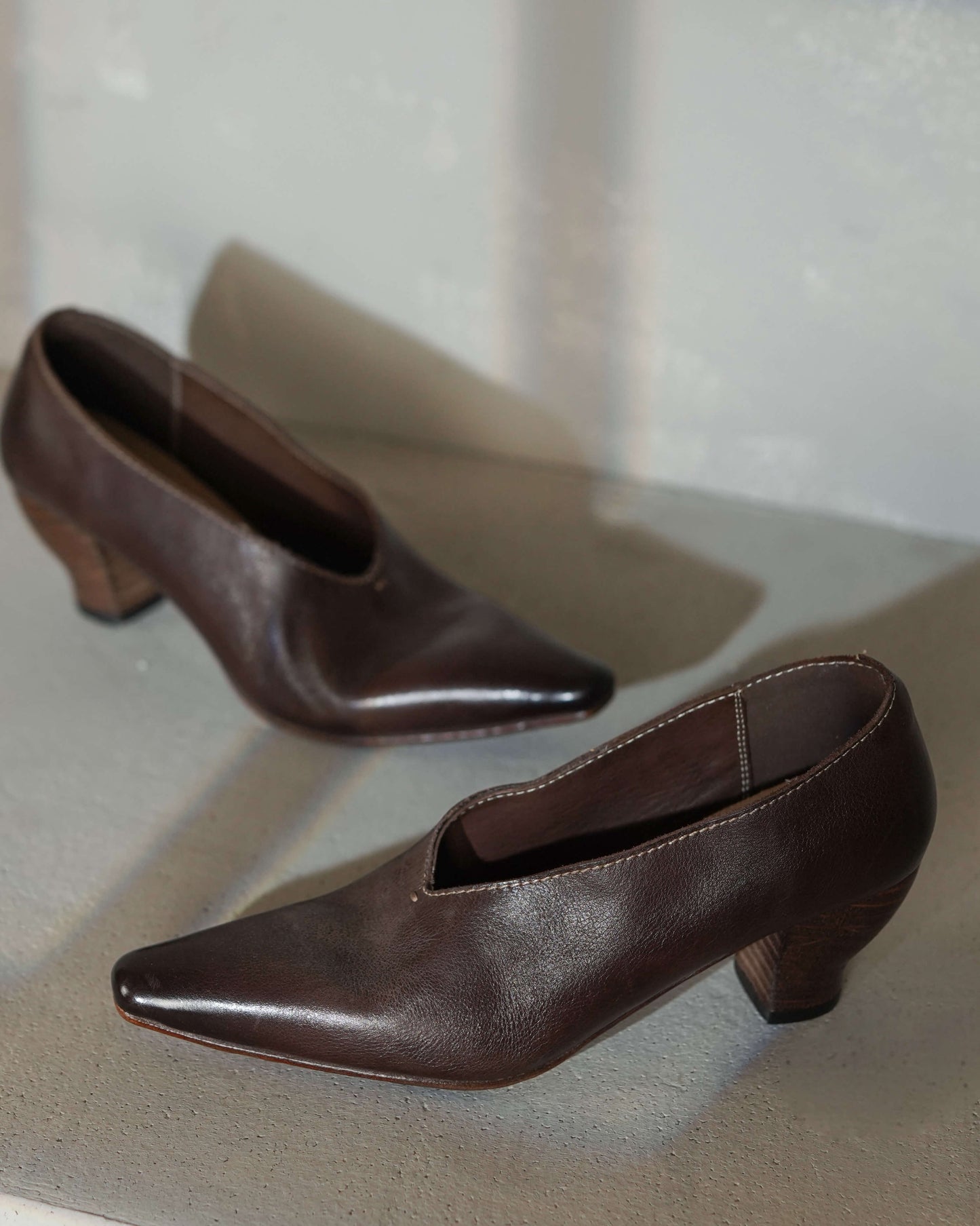 Saton - Zapatos de salón de piel de caballo (suela de cuero)