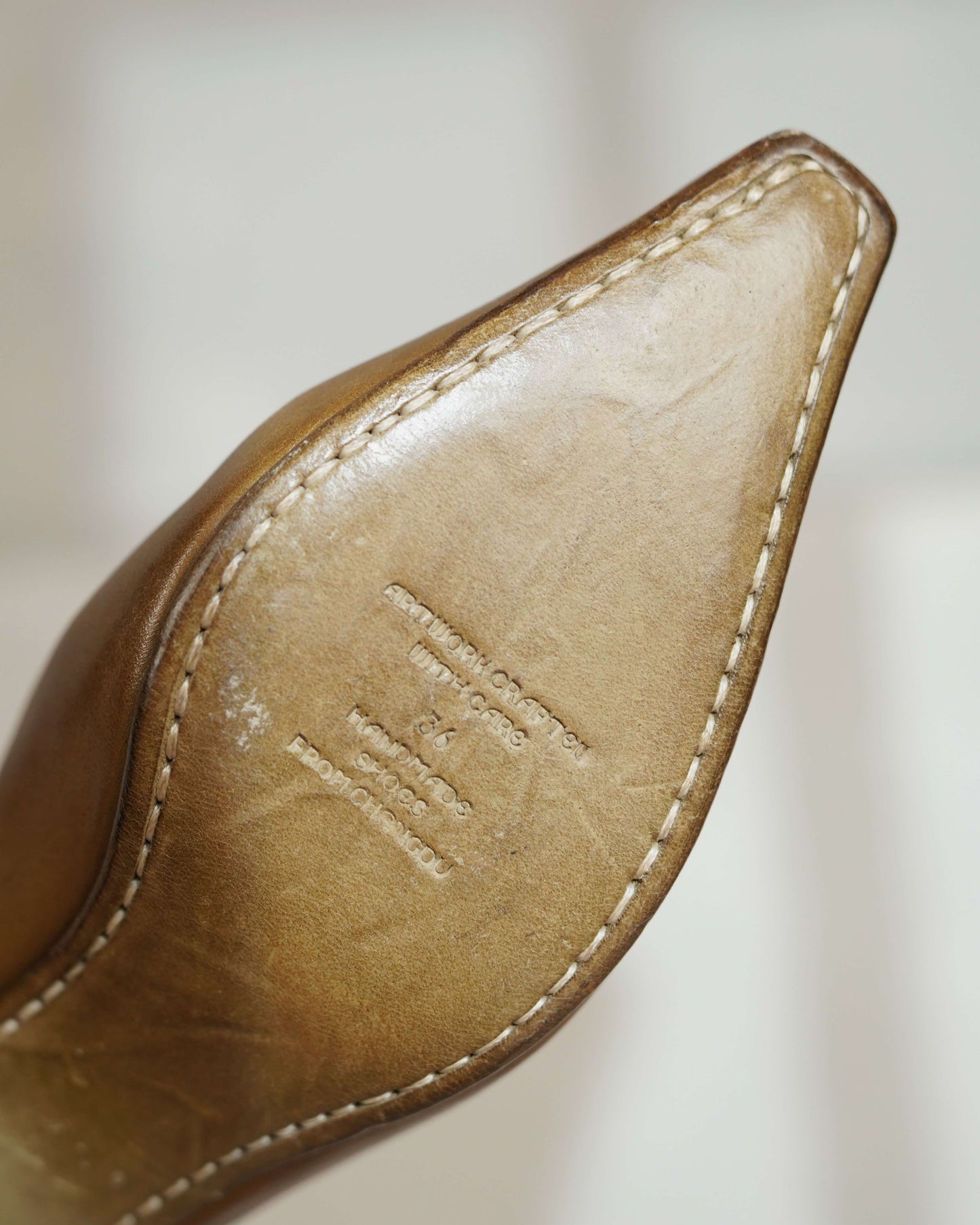 Saton - Zapatos de salón de piel de caballo (suela de cuero)