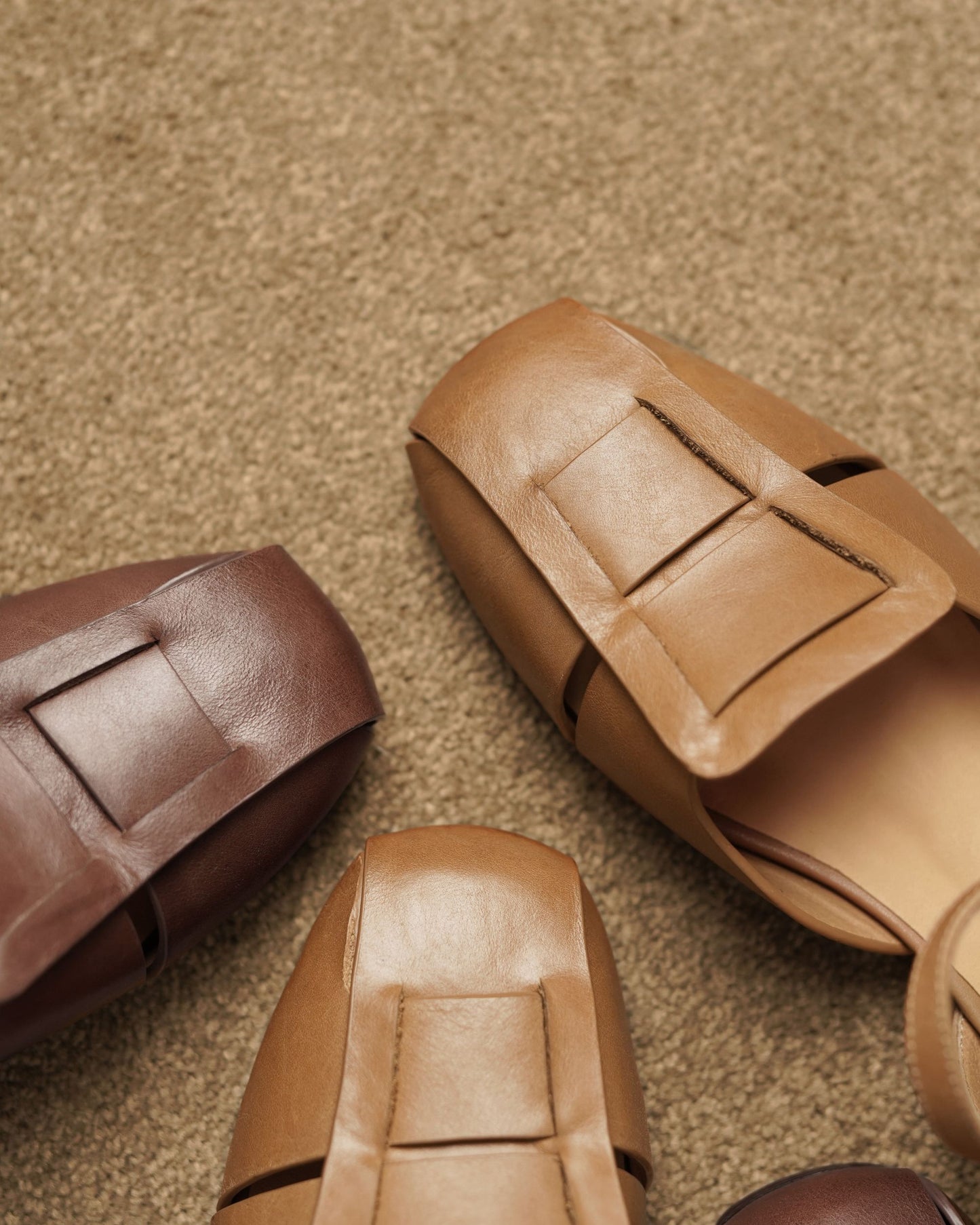 Voda - Platta Läder Sandaler