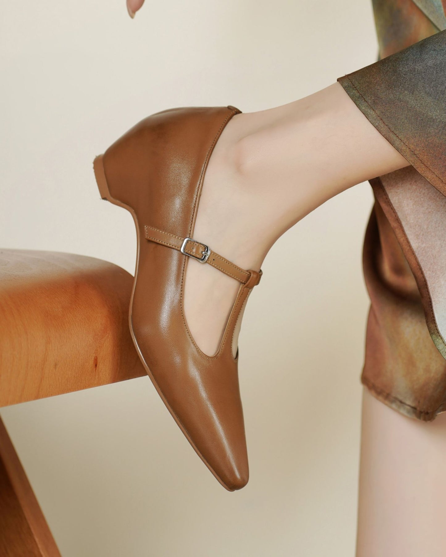 Mora - T Strap Wedge Heels