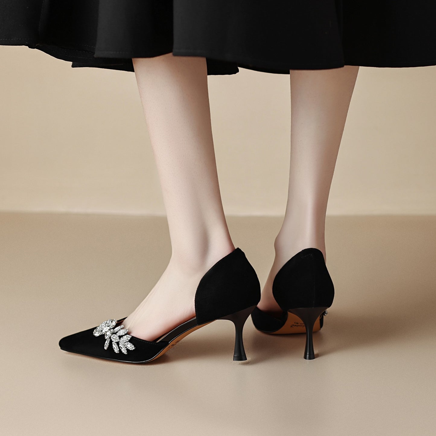 Sva - Tacones d'Orsay con pedrería