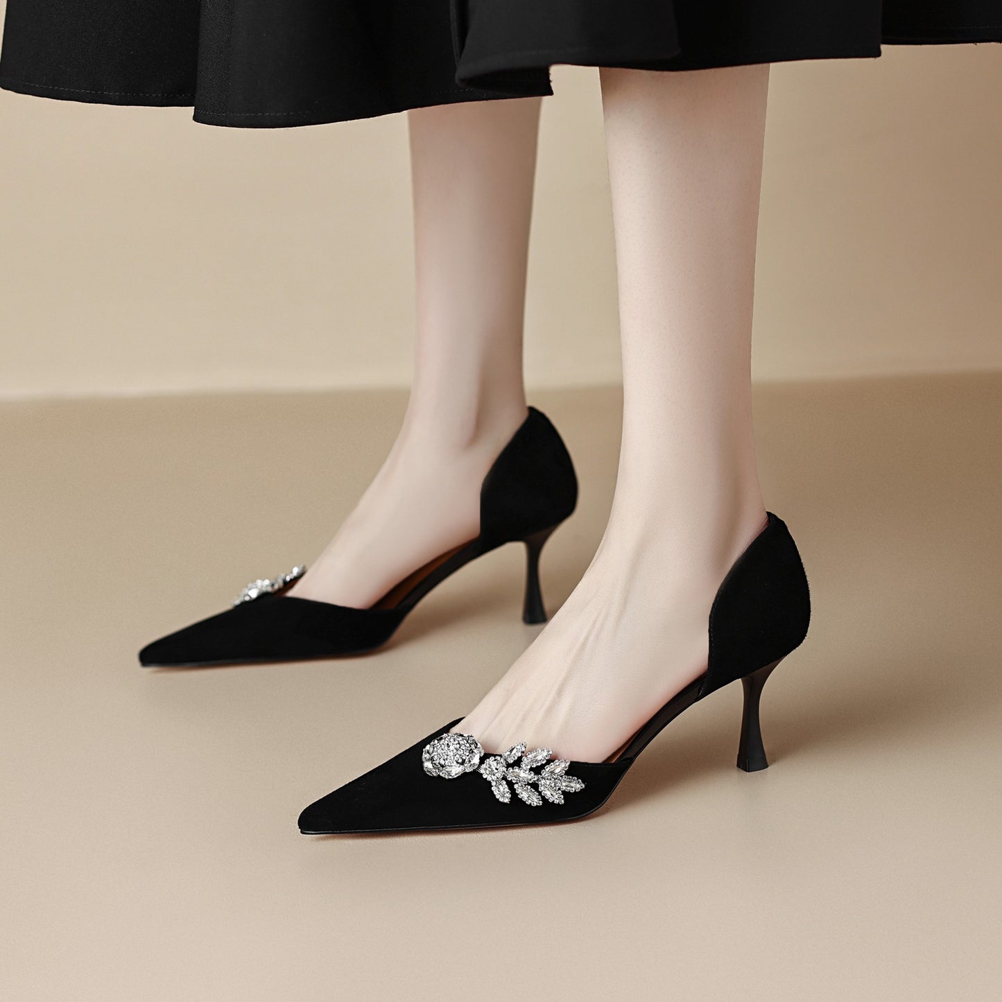 Sva - Tacones d'Orsay con pedrería