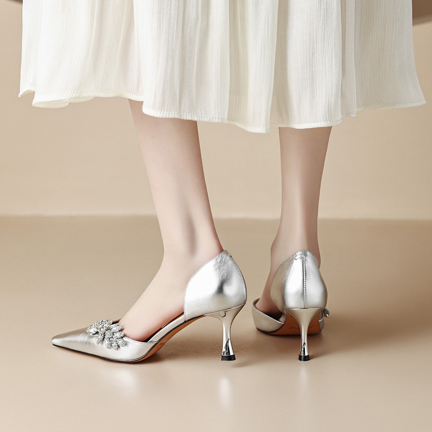 Sva - Tacones d'Orsay con pedrería