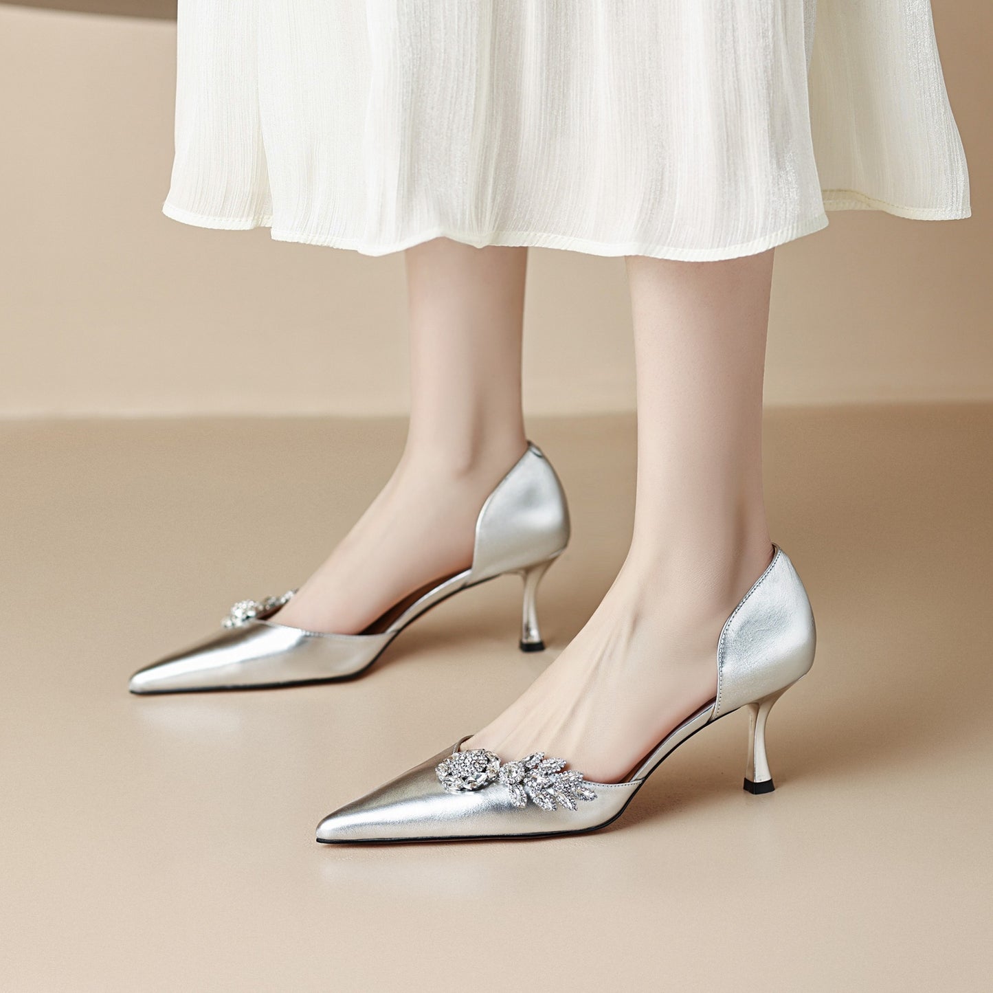 Sva - Tacones d'Orsay con pedrería