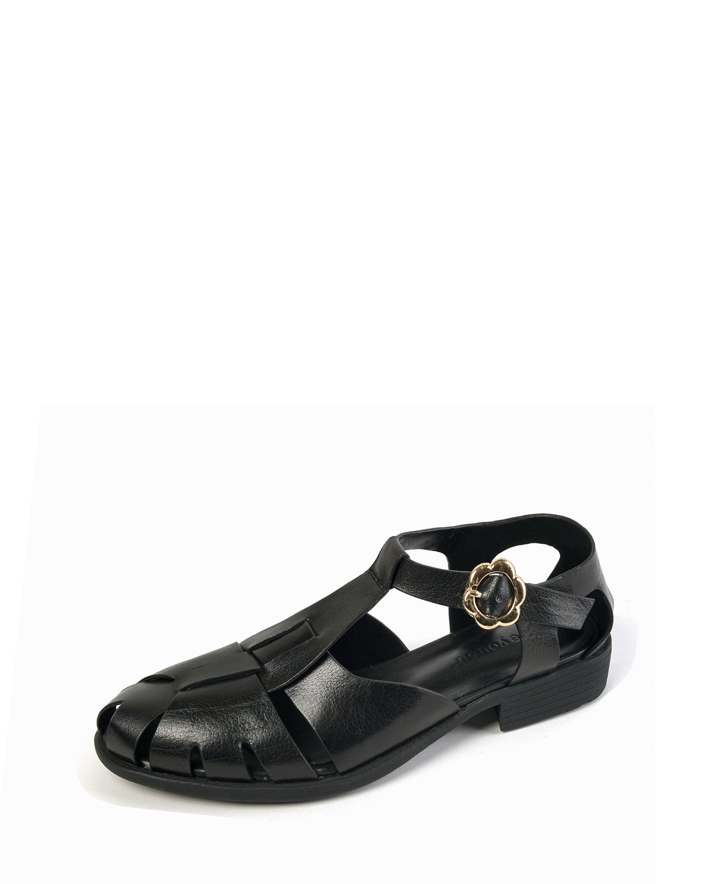 Boca-Black-Leather-Woven-Fisherman-Sandals