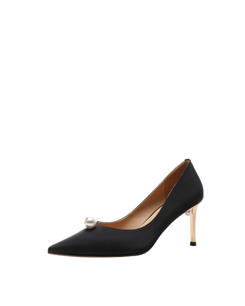 Cala-Pearl-Embellished-Black-Satin-Heels