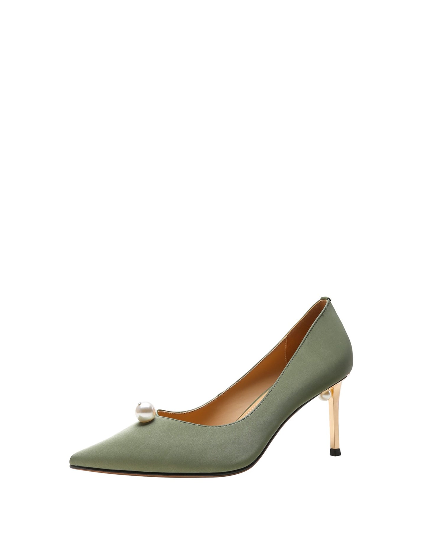 Cala-Pearl-Embellished-Green-Satin-Heels