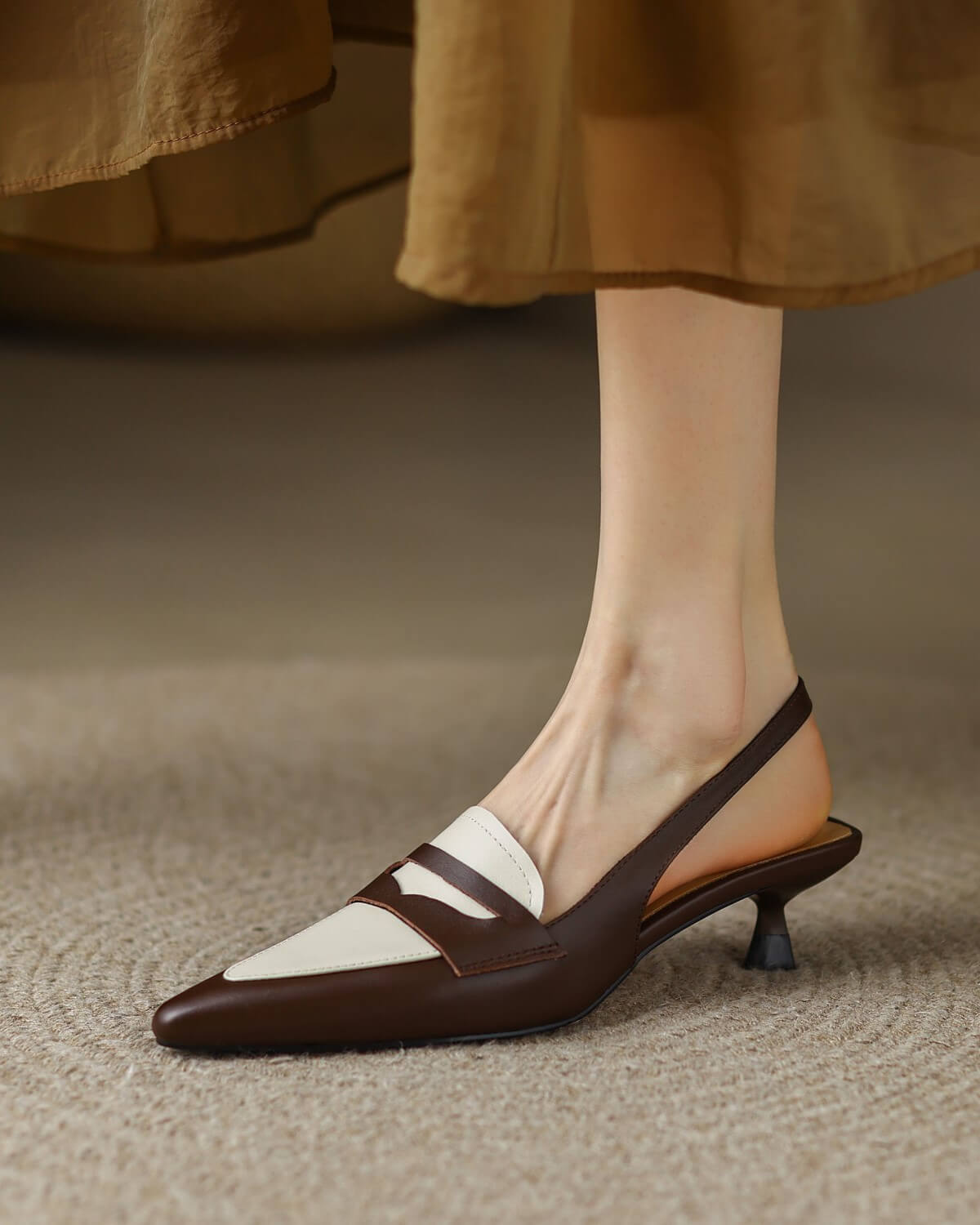 Elmer-Brown-Kitten-Heel-Slingbacks-Model-2