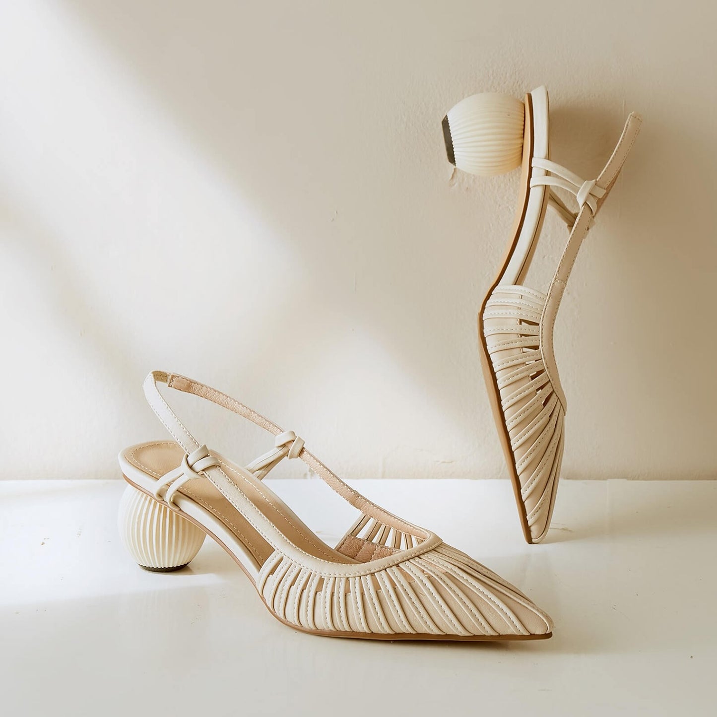 Fenta-Block-Heel-White-Slingback-Pumps-2