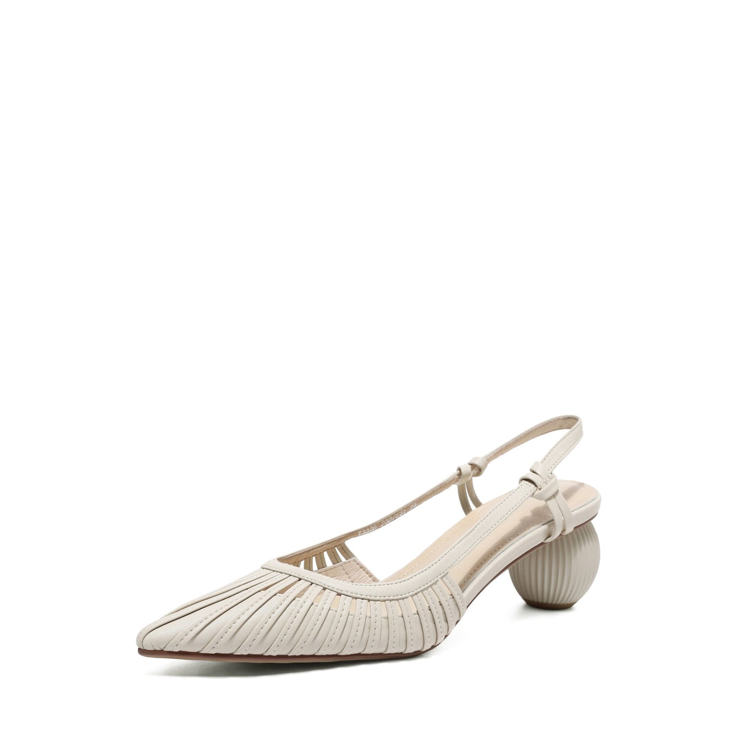 Fenta-Block-Heel-White-Slingback-Pumps