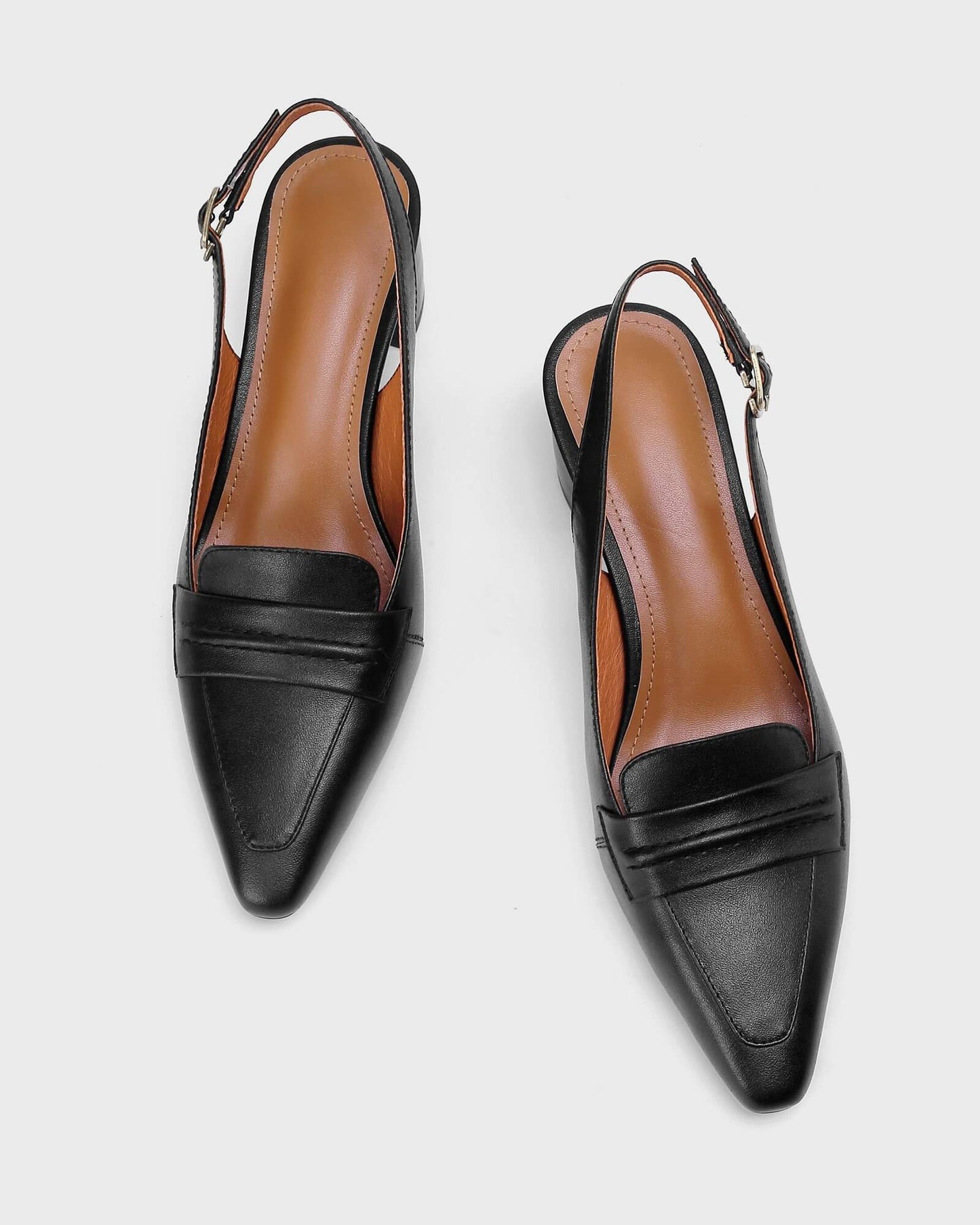 Gero-Black-Leather-Slingback-Pumps-1