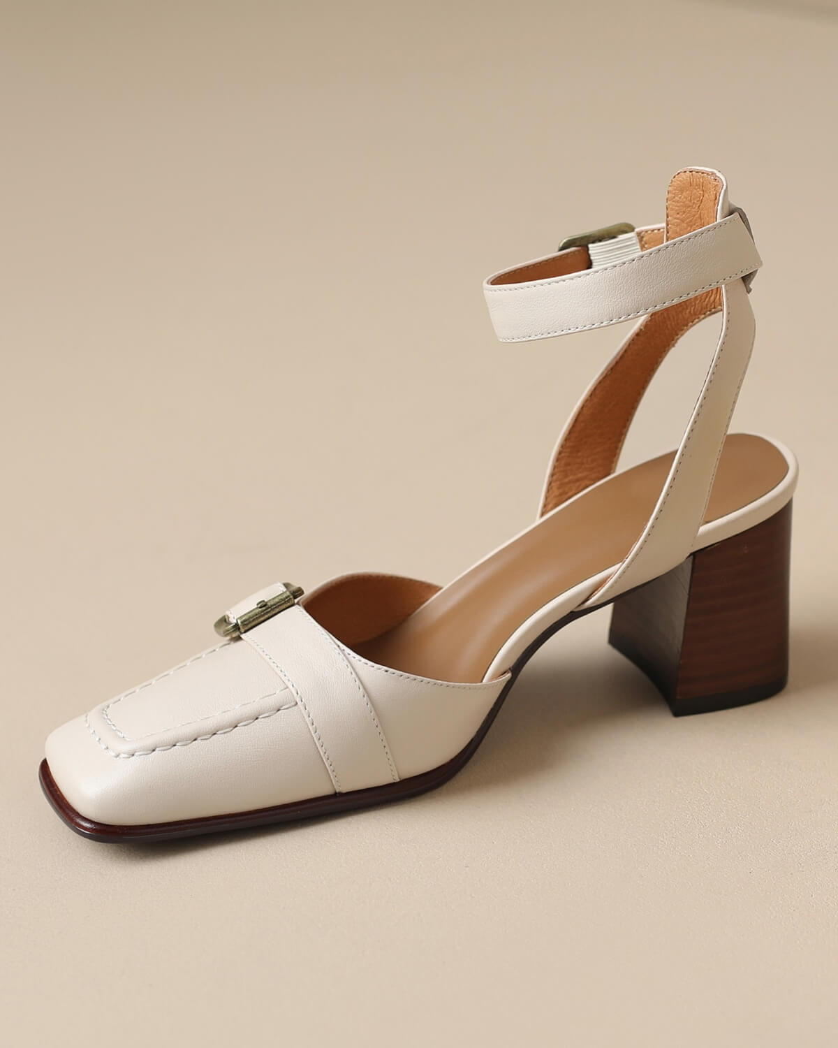 Lando-Square-Toe-Ankle-Strap-White-Leather-Heels-1