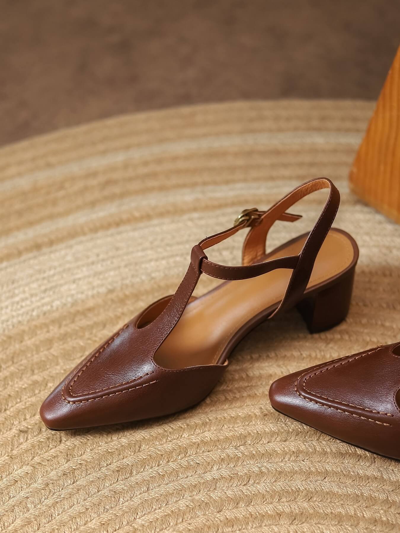 Loka-Brown-T-Strap-Leather-Pumps-2