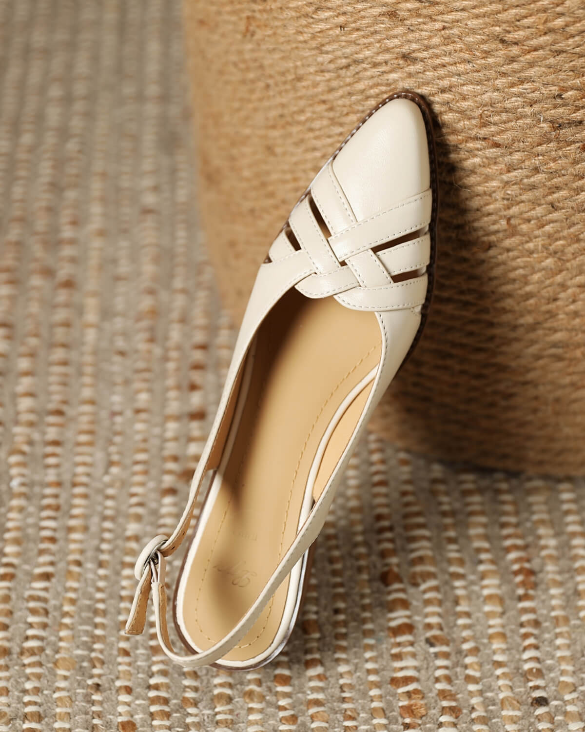 Milar-woven-slingback-pumps-lambskin-beige-1