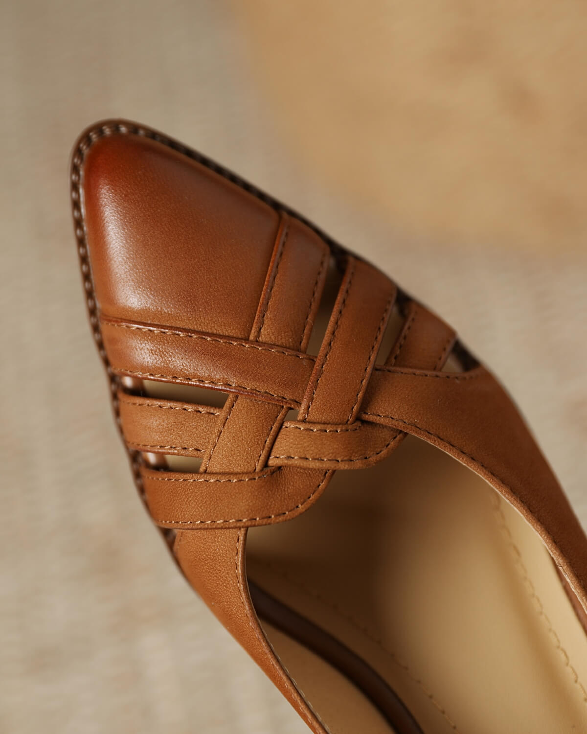 Milar-woven-slingback-pumps-lambskin-tan-2