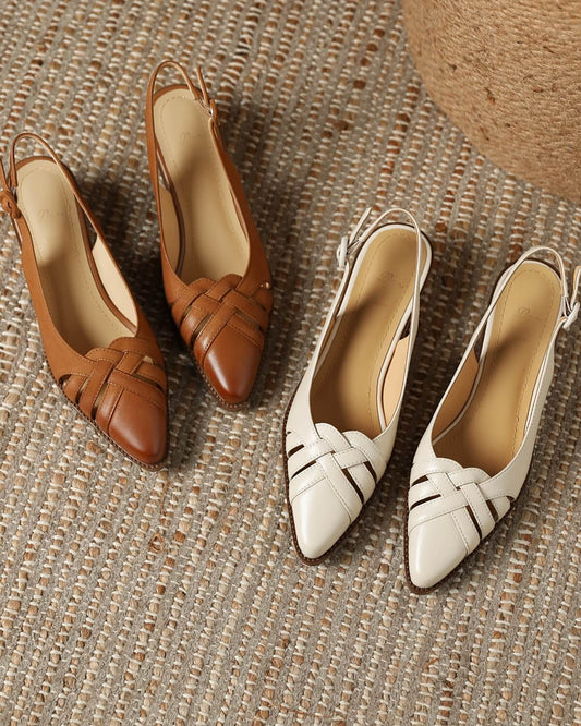 Milar-woven-slingback-pumps-lambskin