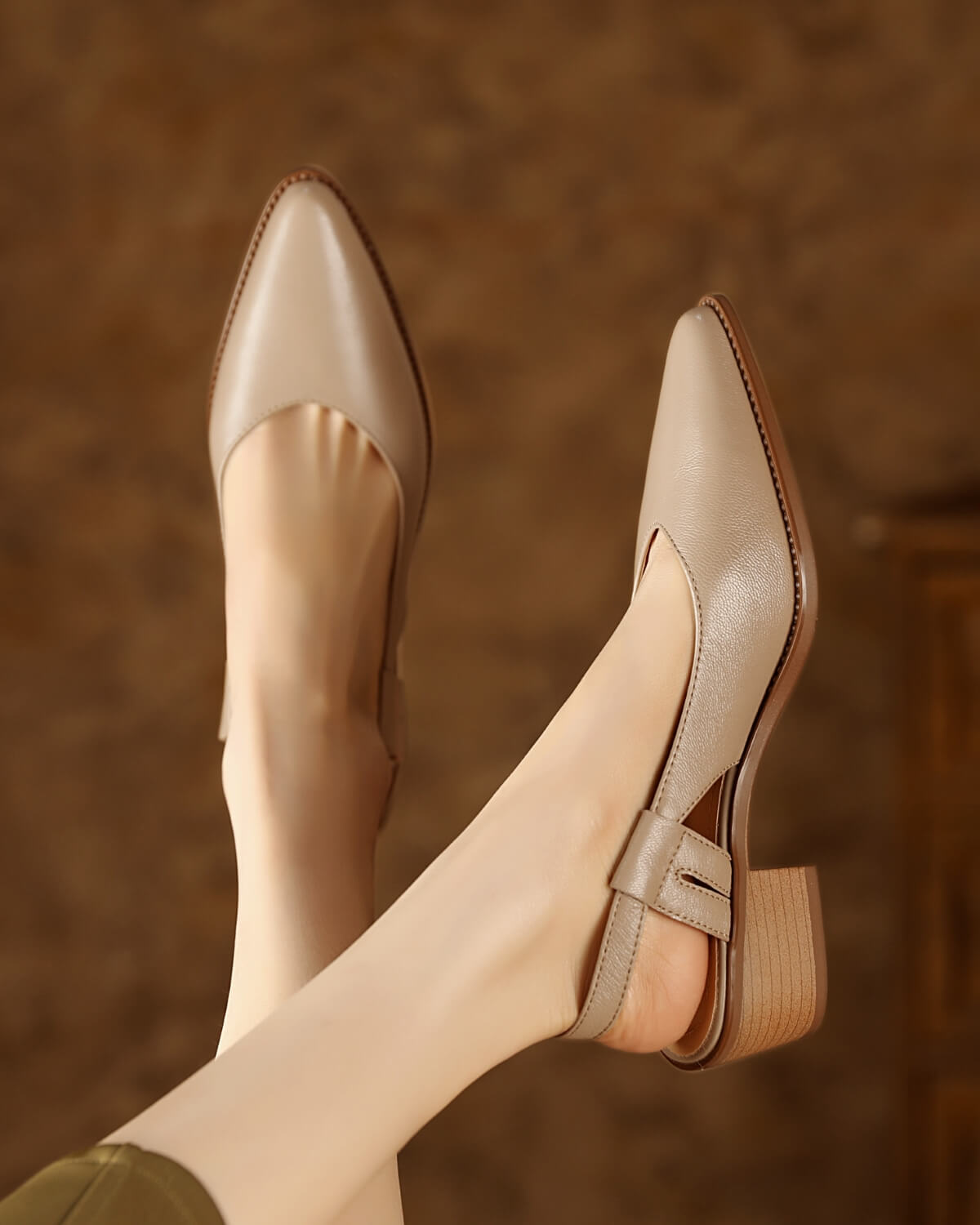 Mlar-Lambskin-Slingback-Pumps-Apricot-Model-1