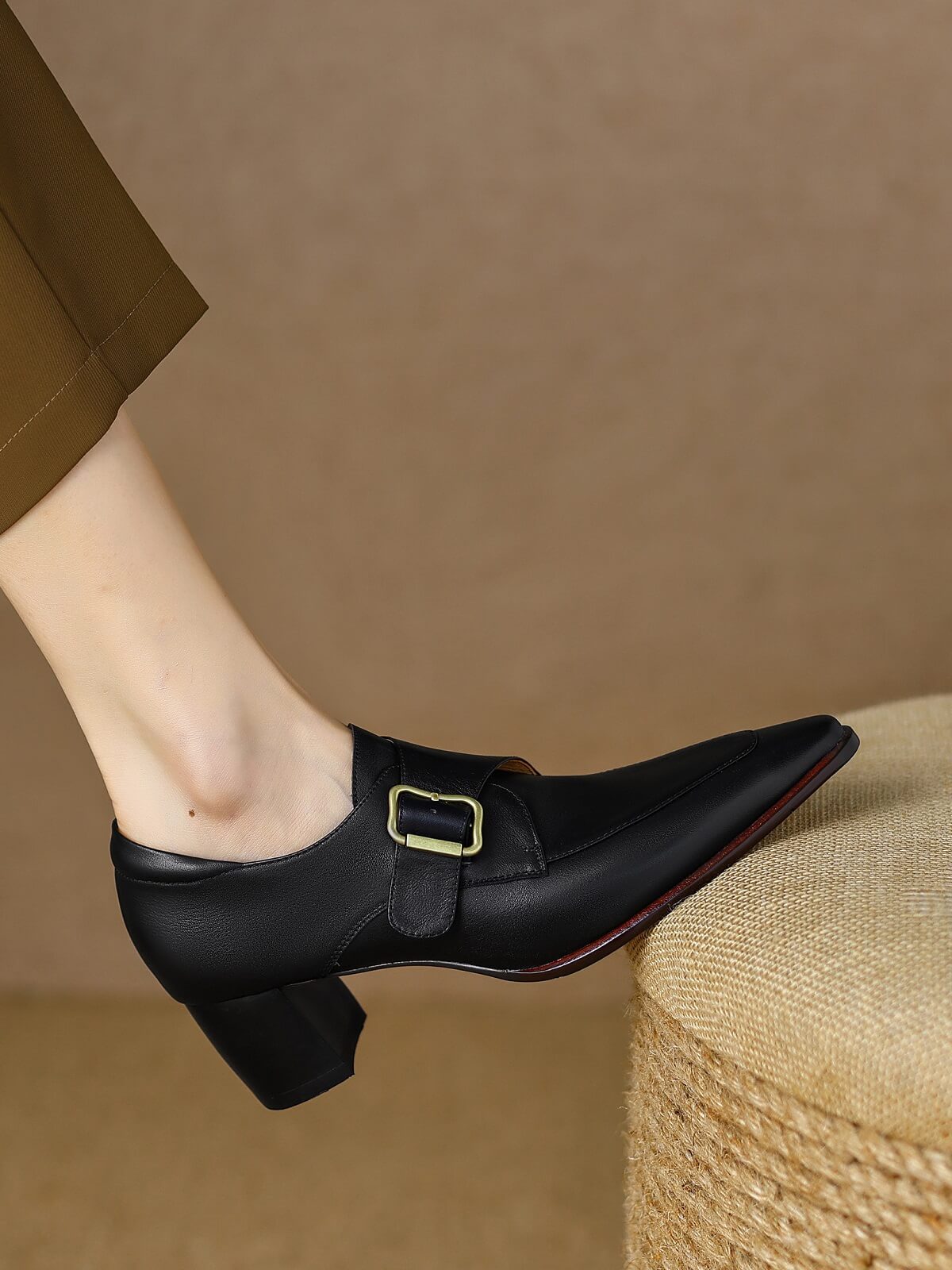 Monk-Black-Leather-Loafers-Model-2