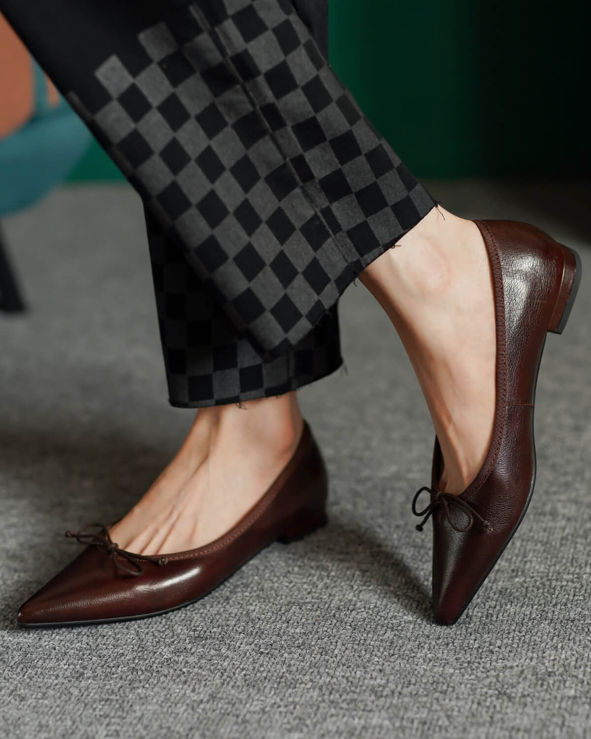 Nosa-brown-leather-flats-model