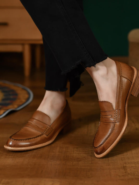 Para-Leather-Penny-Loafers-Model-2