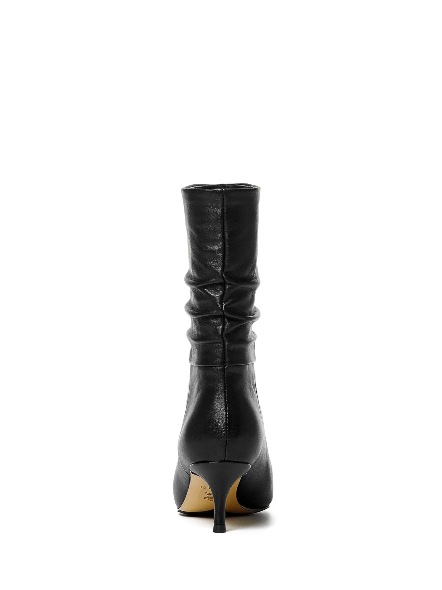 ROLISA-Milo-Slouchy-Ruched-Leather-Kitten-Heels-Mid-Calf-Boots-Black-3