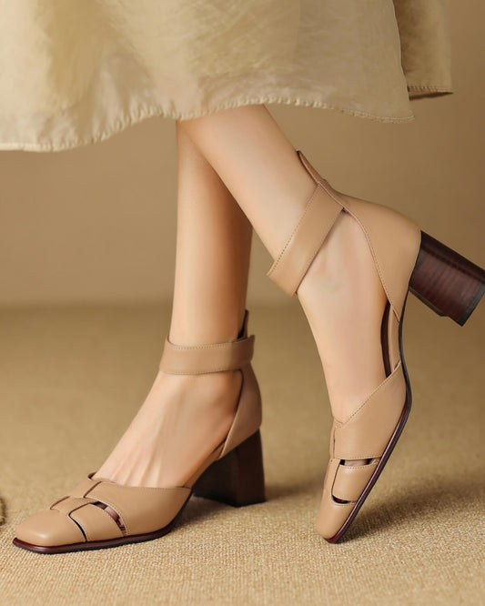 Verna-Square-Toe-Nude-Leather-Ankle-Strap-Heels-Model