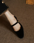 350 - Velvet Slingbacks