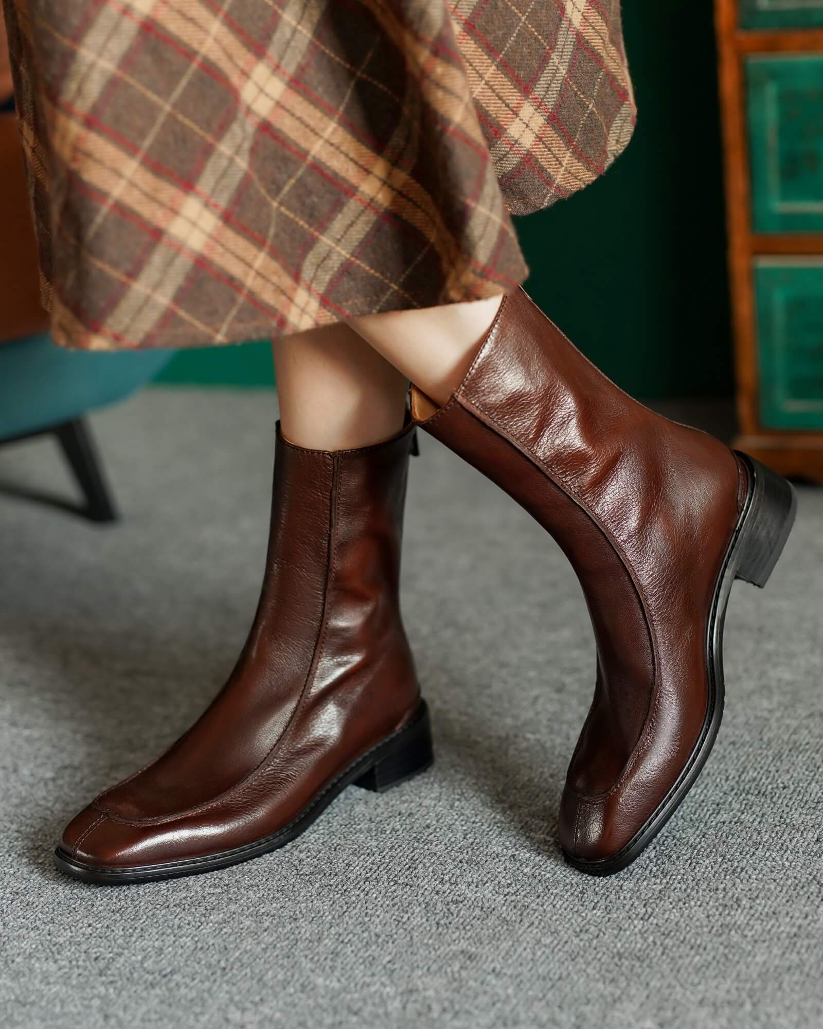 302 - Botas de punta cuadrada