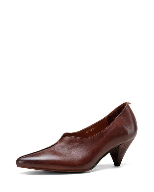 623 - Escarpins en cuir de cheval