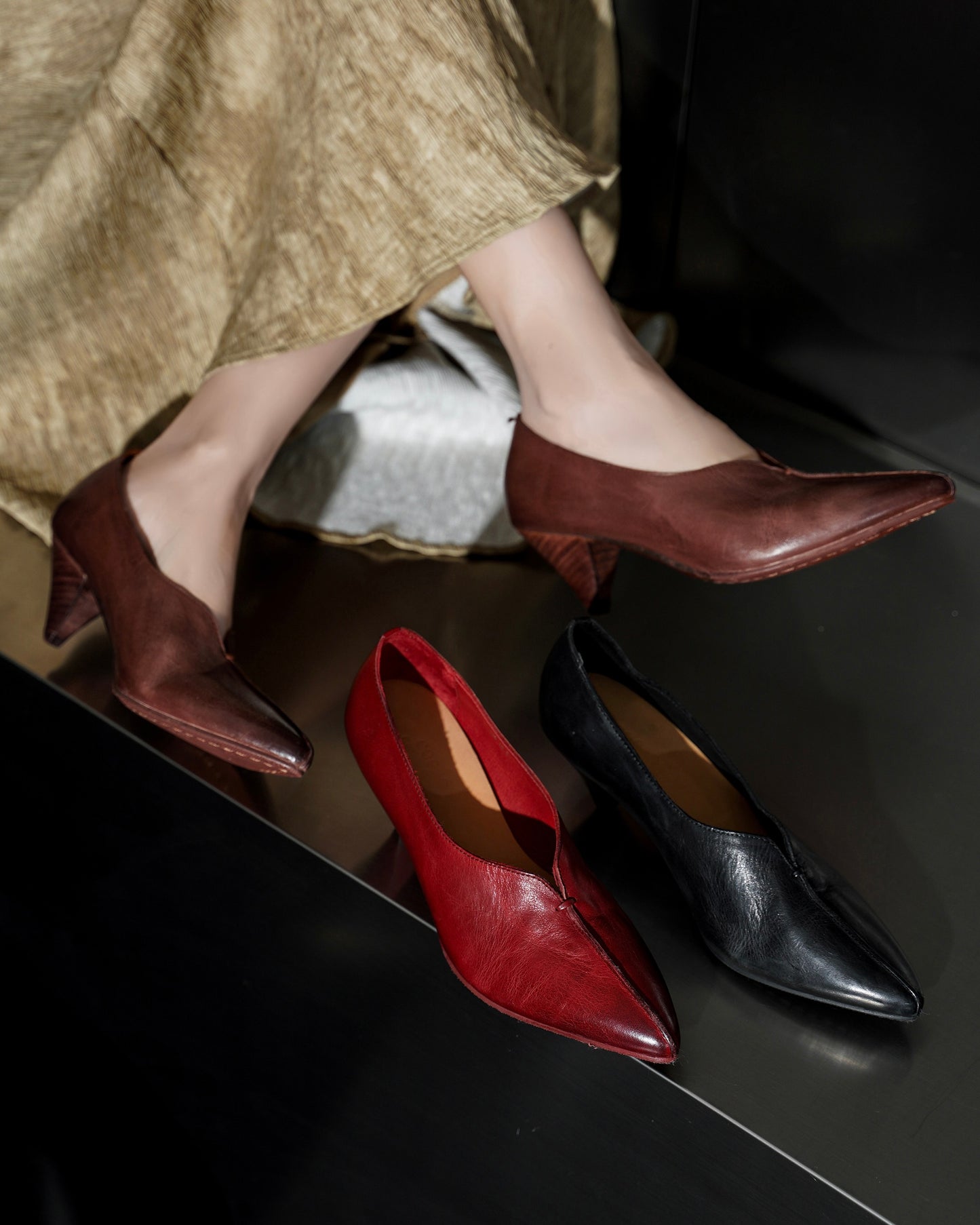 623 - Zapatos de piel de caballo