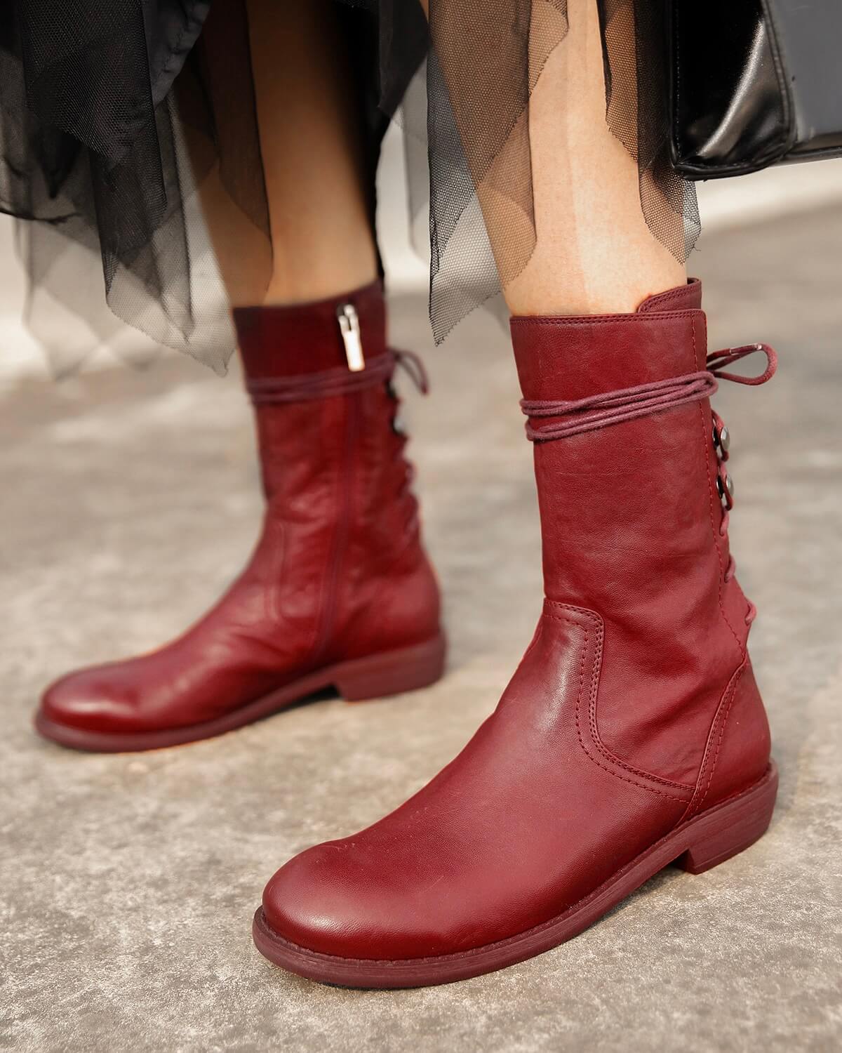 730-horsehide-boots-red-model