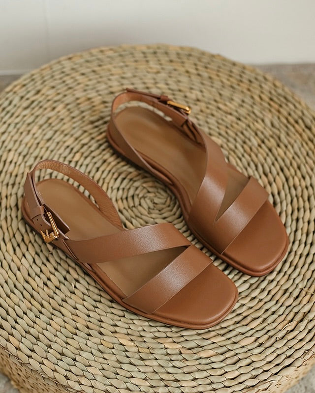 Afer - Ballerine asimmetriche in pelle