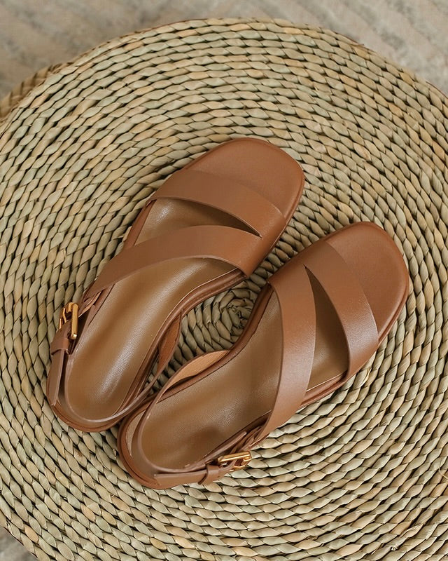 Afer - Ballerine asimmetriche in pelle
