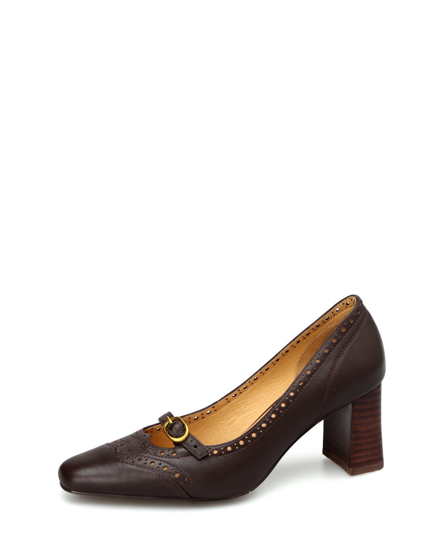 Avadi - Brogue Leather Pumps