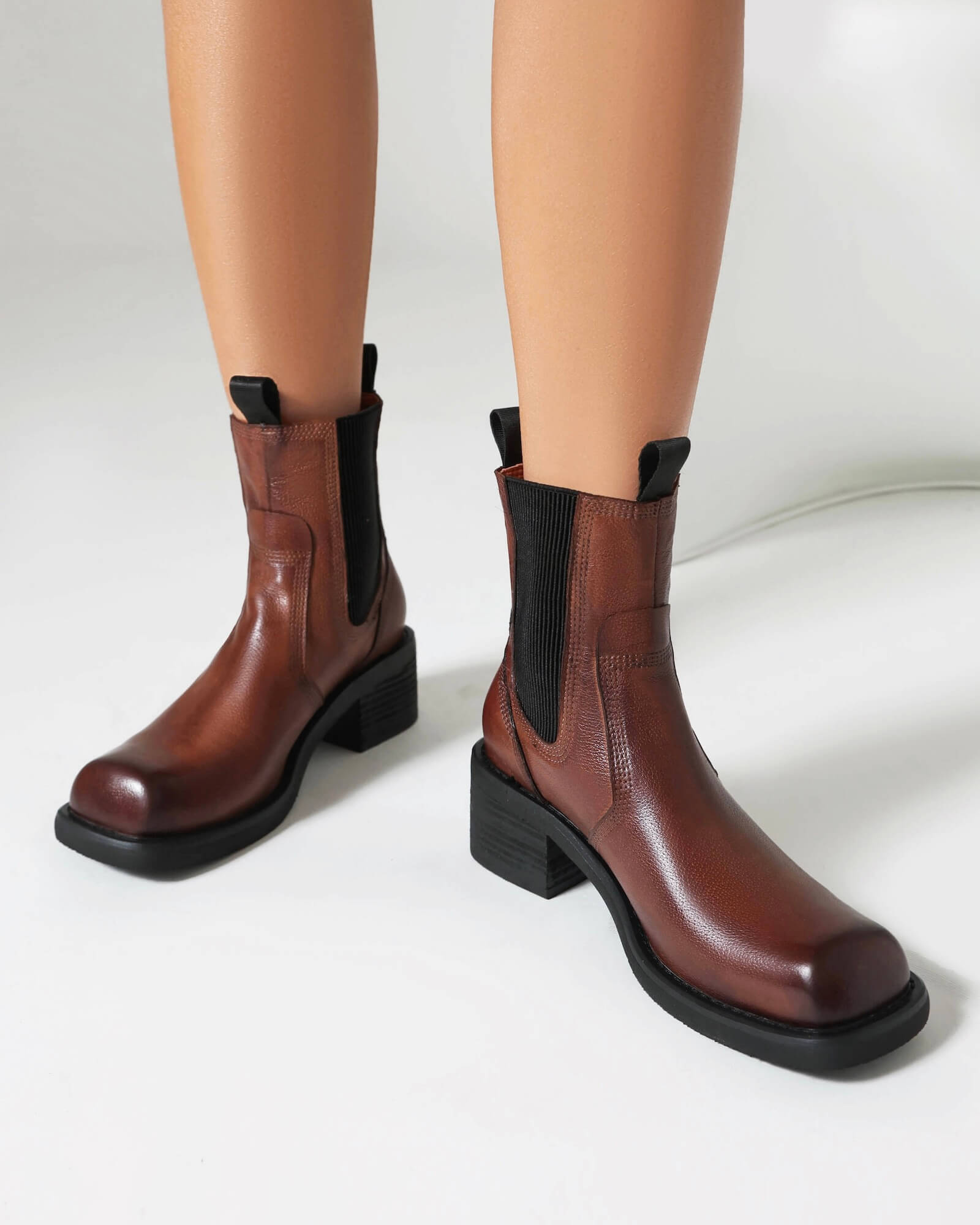 Bora-square-toe-brown-leather-chelsea-boots-model-2
