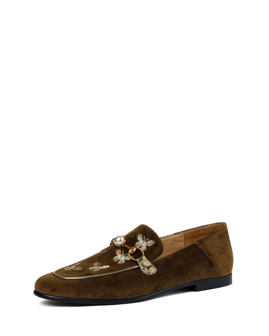 Coria-emborided-loafers-brown