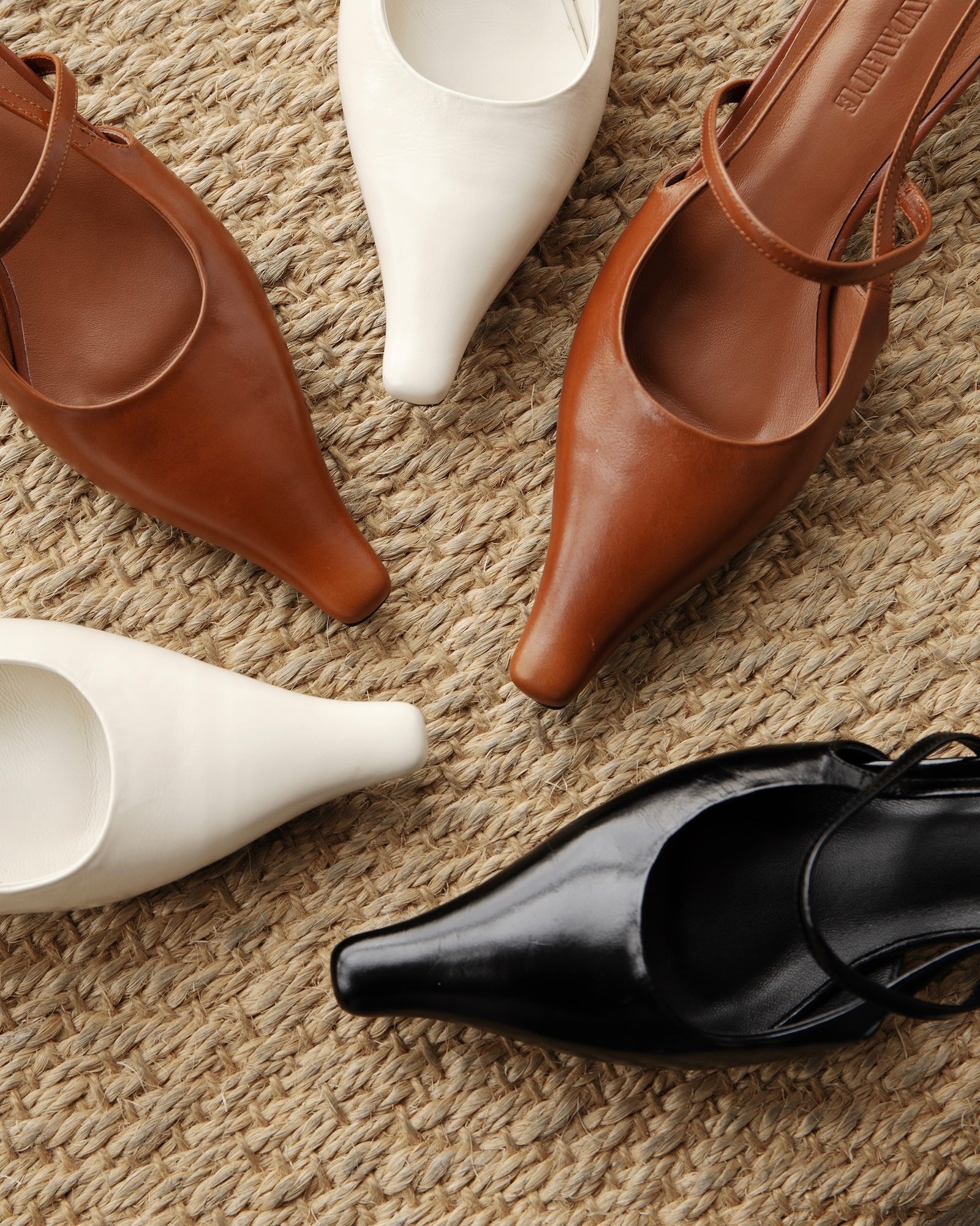 Faya - Leather Slingbacks